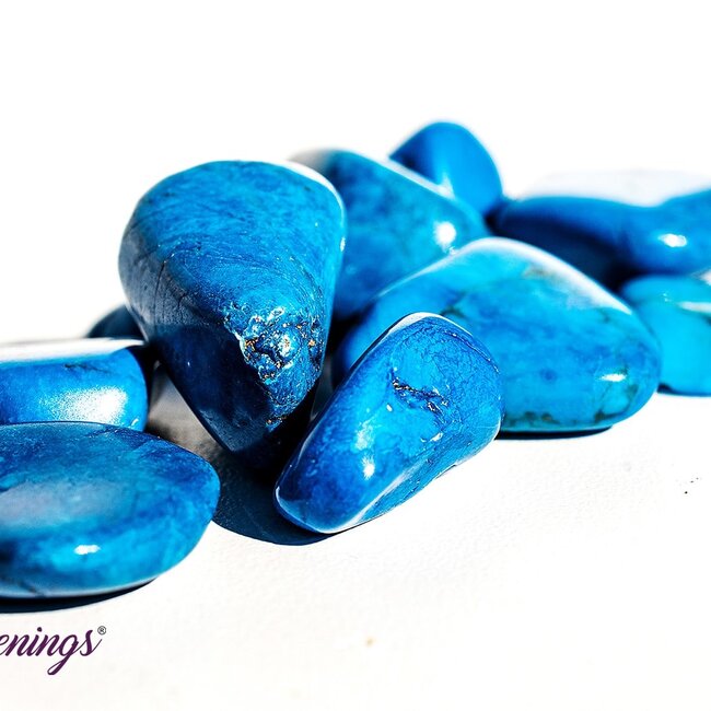 Blue Howlite (Magnesite) - Tumbled