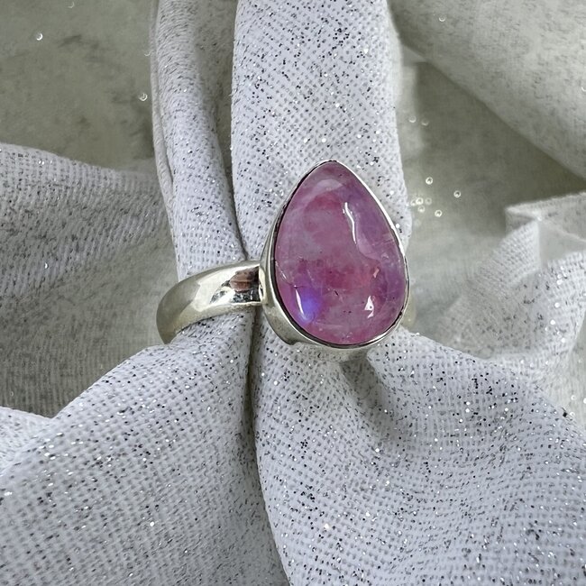 Pink Opal Ring (PKO-RDR-803.) | Rananjay Exports