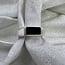 Black Tourmaline Mens Rings - Size 13 Rectangle Bezel Set - Sterling Silver