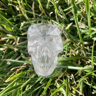 Clear Quartz Crystal Long Skull