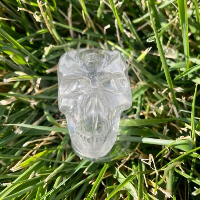 Clear Quartz Crystal Long Skull