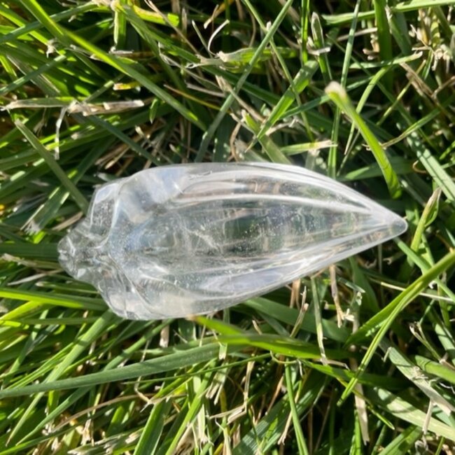 Clear Quartz Crystal Long Skull