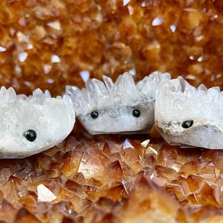 Clear (Clear) Quartz Hedgehogs Hedge Hogs Heggies - Medium Rough Raw Natural