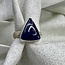 Sodalite Ring-Size 6 Triangle Sterling Silver