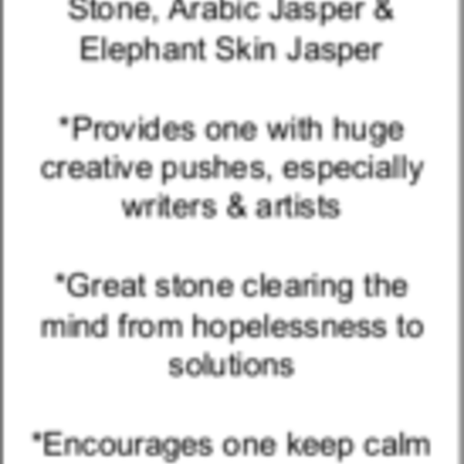 Arabic Miriam Jasper (Calligraphy Script Stone) Worry (Thumb Fidget Relaxation Pocket) Stones - Heart