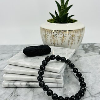 Indonesian Tektite/Agni Manitite Bracelet - 8mm