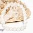 Matte Clear Quartz Bracelets  - 8mm