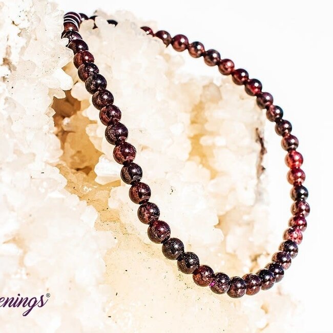 Red Garnet Bracelets - 4mm Mini