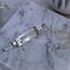 Clear Quartz Pendulum-Chambered Point-Dowsing Divination-Silver Chain-Crystal Gemstone