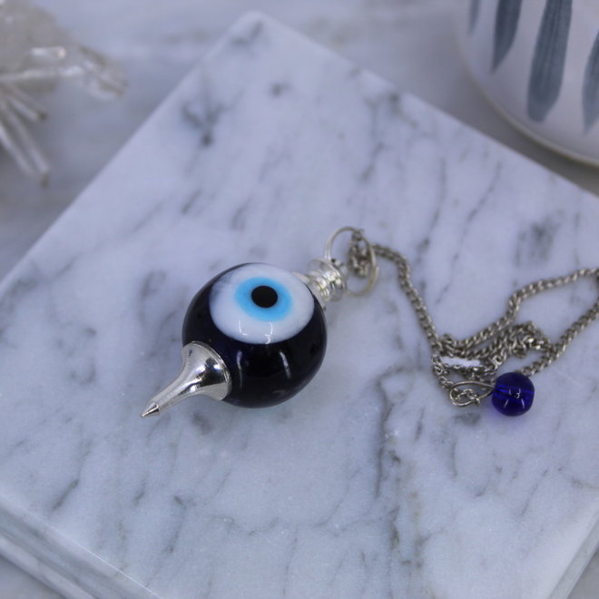 Blue Evil Eye Sephoroton Pendulum
