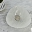 Selenite (Satin Spar Gypsum) Triangle Charging Bowl - 4" Dish