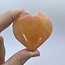 Orange Selenite Hearts Medium 2"