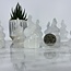 Selenite (Satin Spar Gypsum) Charging Spiral Twist Flames - 2.5" Small Tower