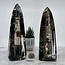 Black Orthoceras (Kuber Stone) Free Standing Single Medium (8-9") - Fossil Specimen