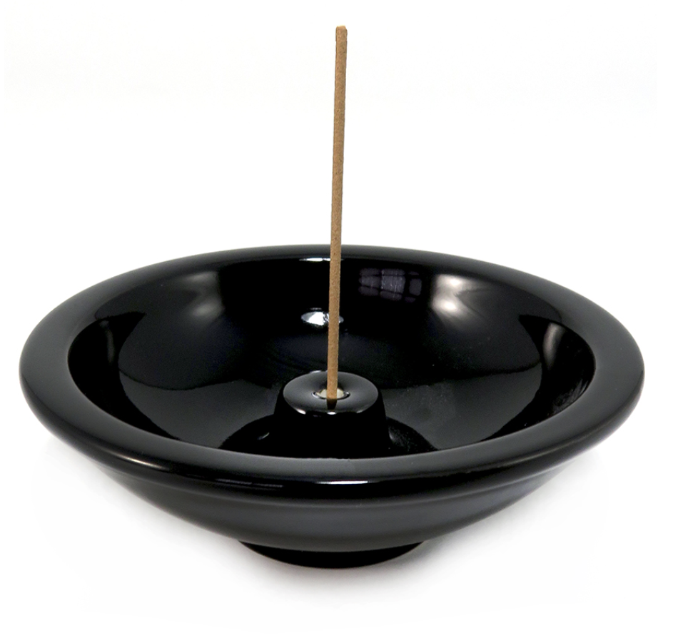 Incense Stick Burner 4.5" WheelBlack
