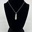 Green Aventurine Necklaces - Point on Bead Chain 18"