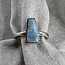 Larimar Ring Angled Size 7-Sterling Silver