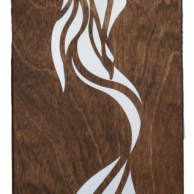 Mermaid - Wall Plaque Wood Decor Foil Accent with Stand