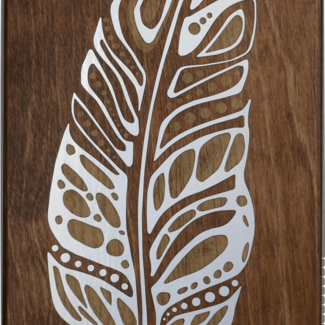 Feather-Wall Plaque Foil Accent