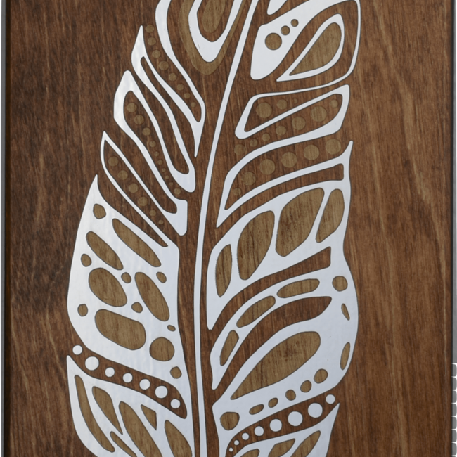 Feather-Wall Plaque Foil Accent