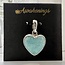 Amazonite Heart Pendant-Sterling Silver