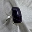 Chevron (Dream) Amethyst Ring - Size 8 Rectangle - Sterling Silver