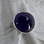 Amethyst Rings - Size 8 Round Bezel Set - Sterling Silver