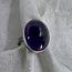 Amethyst Ring Size 8 Oval - Sterling Silver