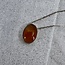 Carnelian Oval Necklace & Pendant 18"- Sterling Silver