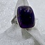 Purple Mojave Turquoise Size 9 Ring-Rectangle Sterling Silver