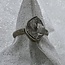 Herkimer Diamond Rings - Size 6 Bezel Set - Sterling Silver Raw Rough Natural