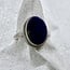 Lapis Lazuli Rings - Size 8 Oval #1 Double Bezel Set -Sterling Silver
