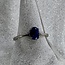 Blue Kyanite Ring-Size 5 Oval Faceted Sterling Silver