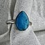 Turquoise Ring - Size 6 Teardrop Pear - Sterling Silver