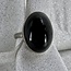 Black Star Diopside Size 6 Oval Ring-Sterling Silver