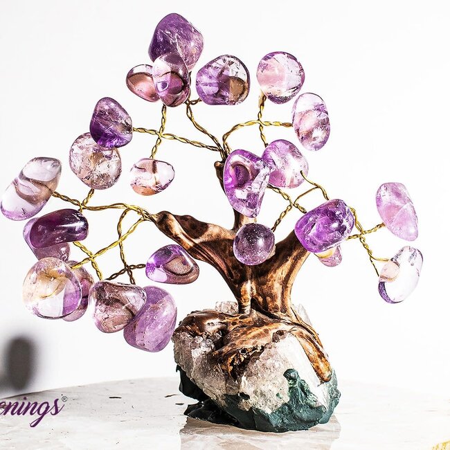 Amethyst Bonsai Tree on Amethyst - 5-6" Large