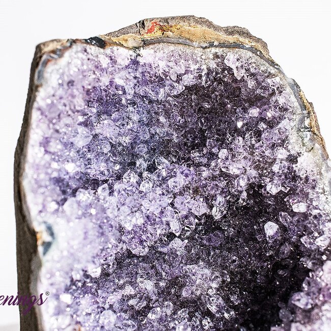 Amethyst Druzy Cut Base - Small Free Form Rough Raw Natural