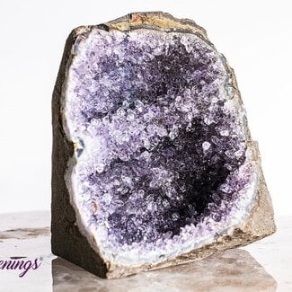 Amethyst Druzy Cut Base - Small Free Form Rough Raw Natural