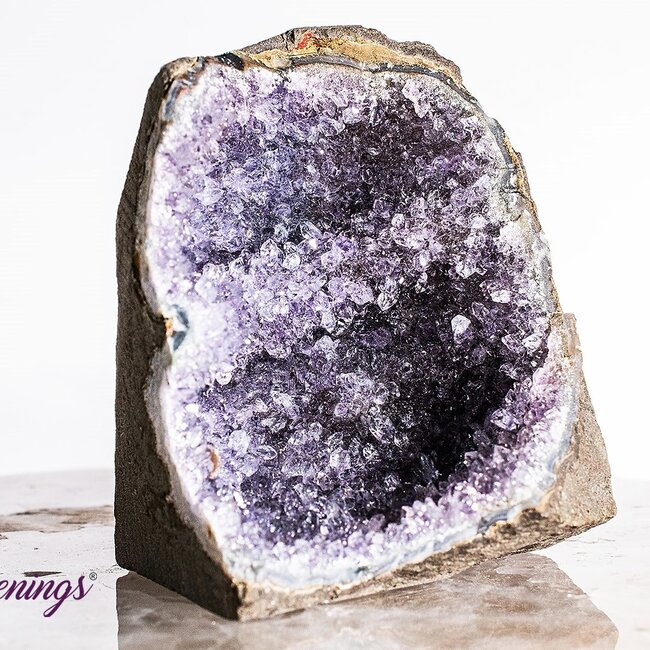 Amethyst Druzy Cut Base - Small Free Form Rough Raw Natural