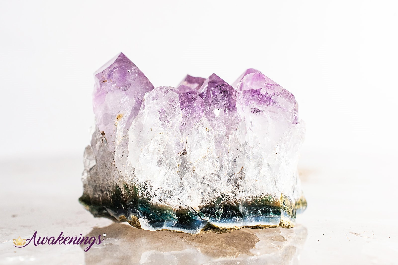 Natural Gemstone Amethyst Quartz Cluster Druzy Geode Crystal Healing  Specimen