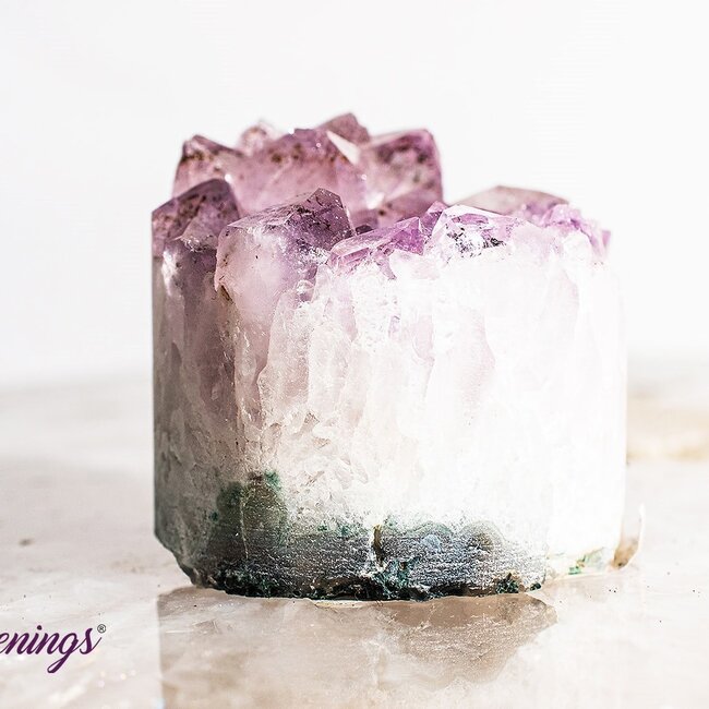 Amethyst Cylinder Small - Carving Rough Raw Druzy