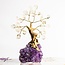 Clear Quartz  Bonsai Tree on Clear Quartz - 3.5"