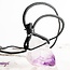 Amethyst Point on Wax Cord Necklace - Long Rough Raw Natural