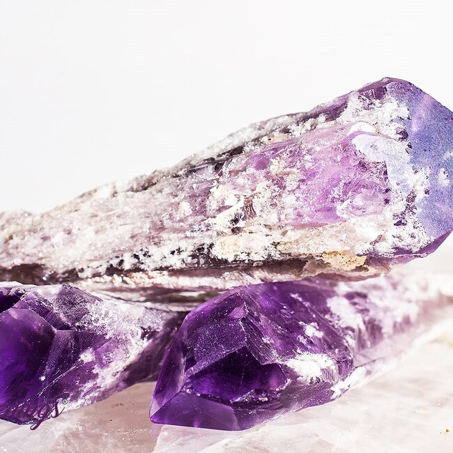 Bahia Amethyst Elestial Root - Rough Raw Natural