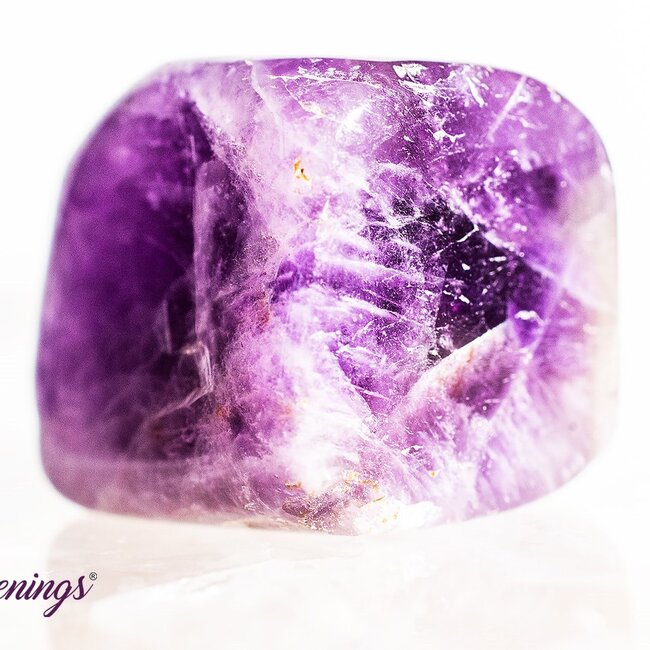 Chevron (Dream) Amethyst Cube 1"