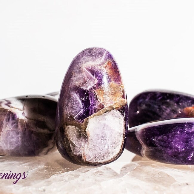 Chevron (Dream) Amethyst - Large Tumbled
