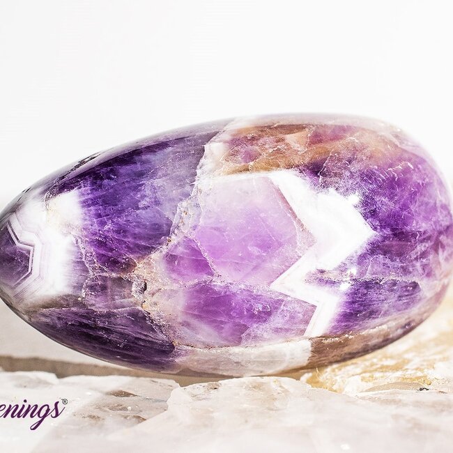 Chevron (Dream) Amethyst - Large Tumbled