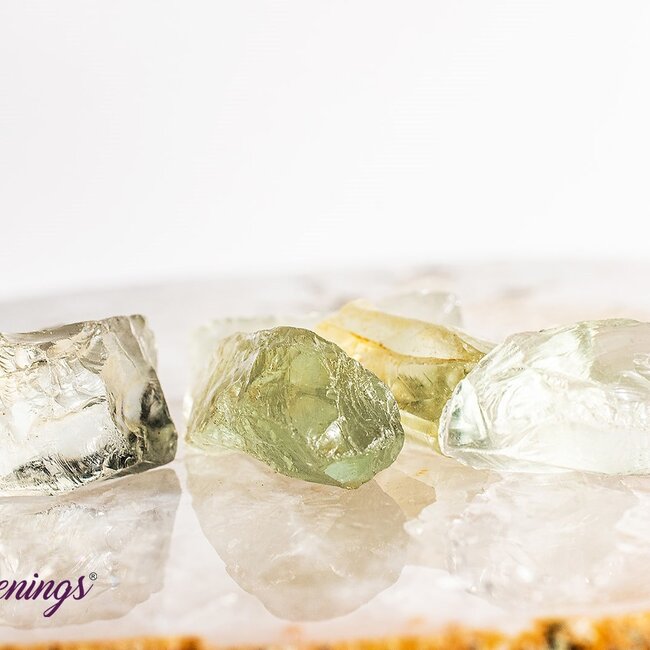 Prasiolite (Clear Green Amethyst) - Rough Raw Natural
