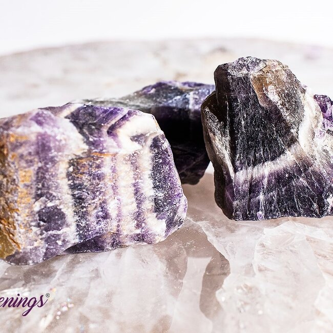 Chevron (Dream) Amethyst - Rough Raw Natural