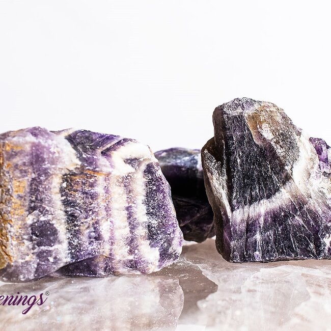 Chevron (Dream) Amethyst - Rough Raw Natural